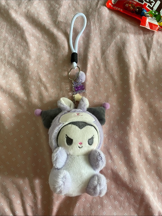 Hand Crafted Accessories - NWOT Hand Crafted Plush Character Keychain 💜🖤
